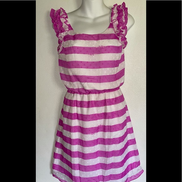 Lilly Pulitzer pink and white stripe dress - Picture 6 of 16